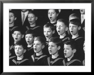 Choir Of Boys Singing At The St. Thomas Cathedral by Ralph Crane Pricing Limited Edition Print image