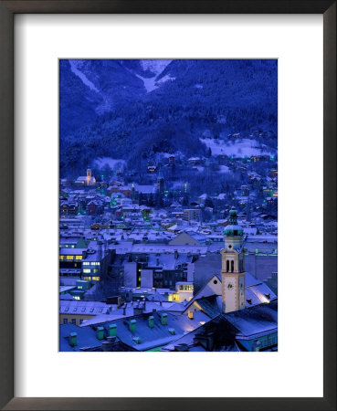 Innsbruck At Night, Austria by Walter Bibikow Pricing Limited Edition Print image