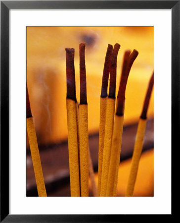 Incense Offering At Great Sacred Stupa Or That Luang, Vientiane, Laos by Woods Wheatcroft Pricing Limited Edition Print image