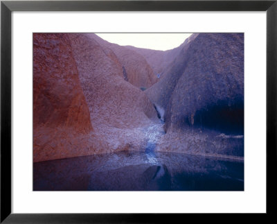 Waterhole Oasis And Aboriginal Sacred Site At The Base Of Uluru, Australia by Jason Edwards Pricing Limited Edition Print image
