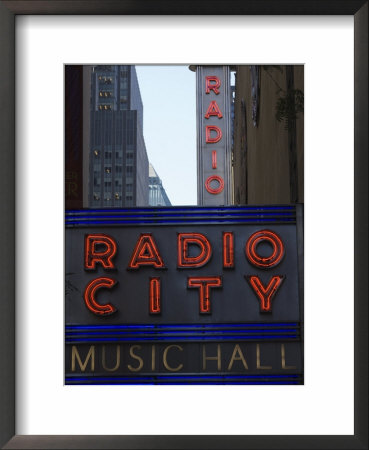 Radio City Music Hall, Manhattan, New York City, New York, United States Of America, North America by Amanda Hall Pricing Limited Edition Print image