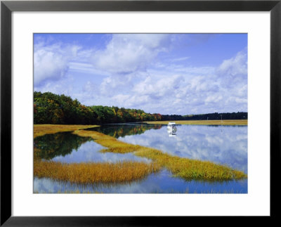 Still Water Reflecting The Sky Near Kennebunkport, Maine, New England, Usa by Fraser Hall Pricing Limited Edition Print image