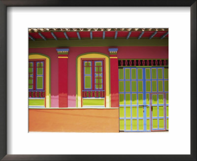Doorway And Windows, Raquira, Royaca District, Colombia, South America by D Mace Pricing Limited Edition Print image