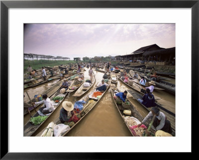 Floating Market, Inle Lake, Shan State, Myanmar (Burma), Asia by Colin Brynn Pricing Limited Edition Print image