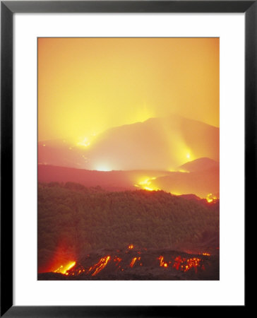 Lava Flow From The Monti Calcarazzi Fissure That Threatened Nicolosi On The South Flank Of Mt. Etna by Robert Francis Pricing Limited Edition Print image