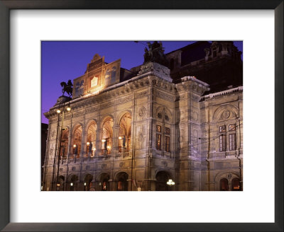 The Opera At Night, Vienna, Austria by Jean Brooks Pricing Limited Edition Print image