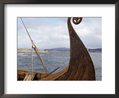 Viking Oseberg Ship, Haholmen, West Norway, Norway, Scandinavia by David Lomax Pricing Limited Edition Print image