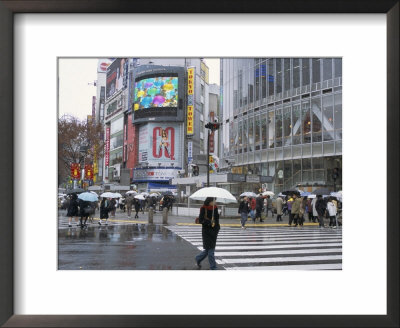 Street Scene In The Rain, Shinjuku, Tokyo, Japan by Christian Kober Pricing Limited Edition Print image