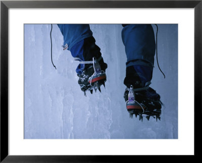 Close View Of Crampons Used For Ice Climbing by Bill Hatcher Pricing Limited Edition Print image