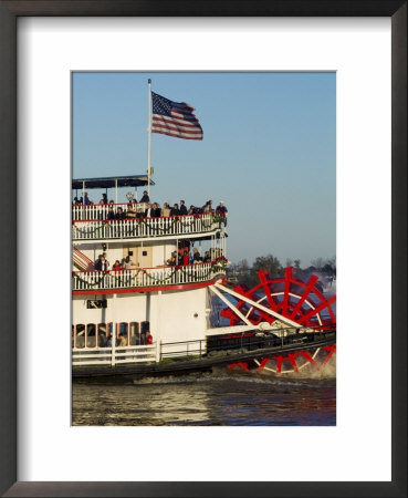 Sternwheeler On The Mississippi River, New Orleans, Louisiana, Usa by Ethel Davies Pricing Limited Edition Print image