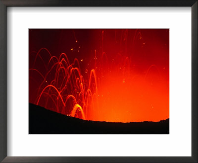 Yasur Volcano Lava Explosion, Tanna Island, Tafea, Vanuatu by Peter Hendrie Pricing Limited Edition Print image