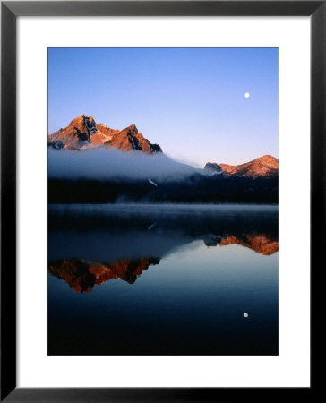 Dawn At Stanley Lake, Sawtooth Mountains, Near Stanley, Stanley, Idaho by Holger Leue Pricing Limited Edition Print image