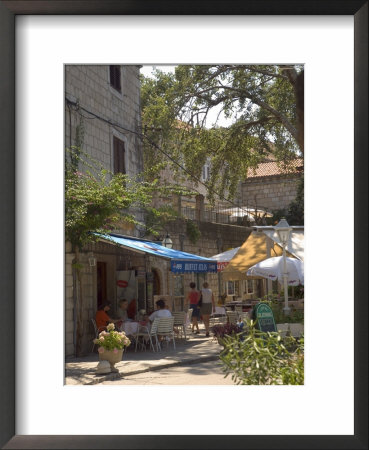 Pavement Cafe, Cavtat, Dalmatia, Croatia by Graham Lawrence Pricing Limited Edition Print image