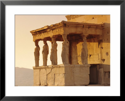 Caryatids Portico, Figures Of The Six Maidens, Erechtheion, Athens, Greece, Europe by Guy Thouvenin Pricing Limited Edition Print image