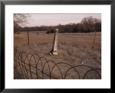 A Small, Fenced In Graveyard At Steven's Creek Farm In Nebraska by Joel Sartore Pricing Limited Edition Print image