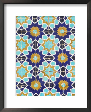 Tilework Detail, Who Was Assassinated In 661, Balkh Province, Afghanistan by Jane Sweeney Pricing Limited Edition Print image
