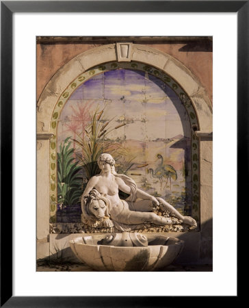 Allegorical Figure, Estoi Palace, Estoi, Portugal by Nedra Westwater Pricing Limited Edition Print image