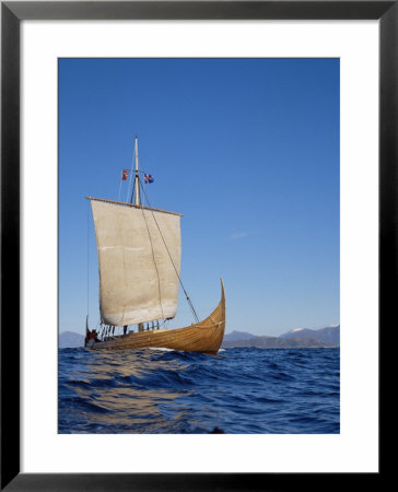 Gaia, Replica Viking Ship, Norway, Scandinavia by David Lomax Pricing Limited Edition Print image