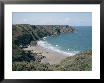 Plemont Bay From Clifftop, Greve Aulancon, Jersey, Channel Islands, United Kingdom by Julian Pottage Pricing Limited Edition Print image