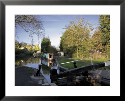 The Junction Of The Stratford And Grand Union Canals, Kingswood Junction, Lapworth, Midlands by David Hughes Pricing Limited Edition Print image