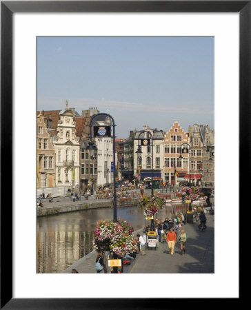 View Of The Riverside With Merchants Premises, Ghent, Belgium by James Emmerson Pricing Limited Edition Print image