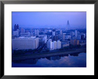 City Skyline From 17 Yanggakdo Hotel, P'yongyang, North Korea by Tony Wheeler Pricing Limited Edition Print image