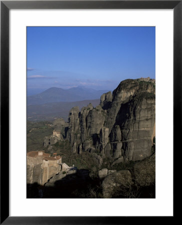 The Monasteries Of Rousanou, St. Nicholas And Metamorphosis, Meteora, Meteora, Greece by Tony Gervis Pricing Limited Edition Print image