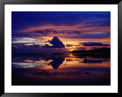 Sunset At Korolevu Bay On The Coral Coast, Korolevu, Fiji by Richard I'anson Pricing Limited Edition Print image