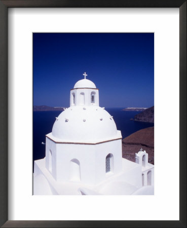 Saint Minas Church In Fira Town, Santorini, Greece by Steve Outram Pricing Limited Edition Print image