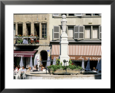Cafe, Place Du Bourg-De-Four, Old Town, Geneva, Switzerland by Brigitte Bott Pricing Limited Edition Print image