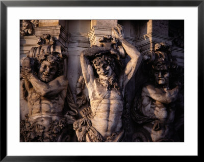 Satyr Pilasters Decorating The Exterior Of The Zwinger Museum by Gordon Gahan Pricing Limited Edition Print image