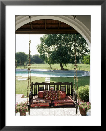 A Swing Chair Hitchkar Traditional And Particular To Gujarat, Near Ahmedabad, India by John Henry Claude Wilson Pricing Limited Edition Print image