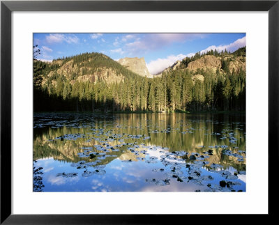 View Across Nymph Lake At Sunrise, Colorado, Usa by Ruth Tomlinson Pricing Limited Edition Print image