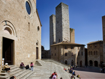 Collegiate Church Of St. Maria Assunta, San Gimignano, Italy by Robert Eighmie Pricing Limited Edition Print image