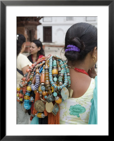 Jewelry Vendor, Durbar Square, Kathmandu, Nepal by Ethel Davies Pricing Limited Edition Print image