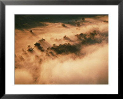 Fog Hangs Over The Shaker Village At Pleasant Hill by Sam Abell Pricing Limited Edition Print image