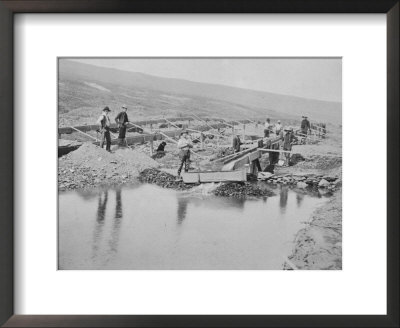 Sluicing On Number Two Claim At Anvil Creek Nome Alaska During The Gold Rush by Hegg Pricing Limited Edition Print image