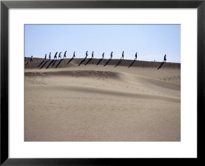 People Walking On Gran Canaria Sand Dunes, Maspalomas, Canary Islands, Spain by Tony Wheeler Pricing Limited Edition Print image