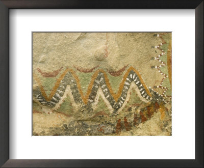 Closeup Of An Emigdiano Chumash Pictograph Abstract Design, California by Rich Reid Pricing Limited Edition Print image