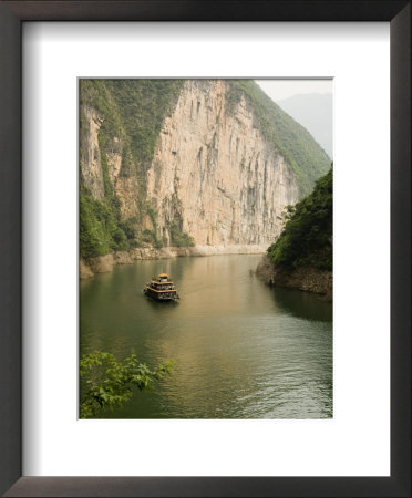 Passenger Boat In Lesser Three Gorges, China by David Evans Pricing Limited Edition Print image