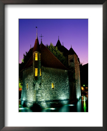 Palais De L'isle At Night, Annecy, Rhone-Alpes, France by David Tomlinson Pricing Limited Edition Print image