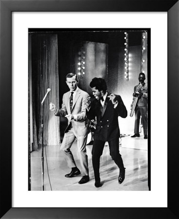 Johnny Carson Dancing With James Brown During The Latter's Appearance On The Tonight Show by Arthur Schatz Pricing Limited Edition Print image