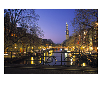Prinsengracht And Wsterkerk, Amsterdam, Holland by Jon Arnold Pricing Limited Edition Print image