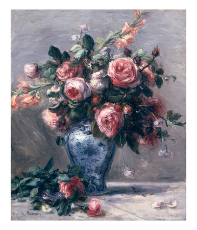 Vase Of Roses by Pierre-Auguste Renoir Pricing Limited Edition Print image