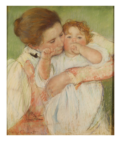 Mother And Child, 1897 by Mary Cassatt Pricing Limited Edition Print image