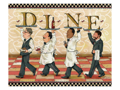 Waiters Dine by Shari Warren Pricing Limited Edition Print image