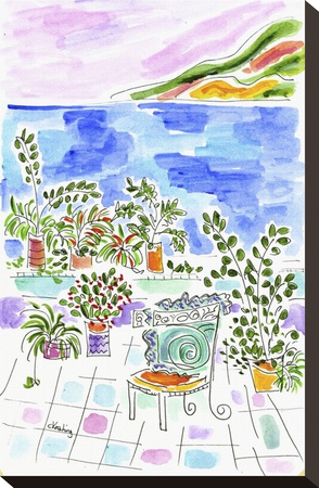 Waterfront Terrace by Christina Keating Pricing Limited Edition Print image