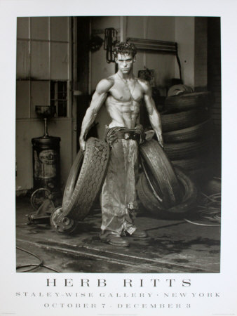 Fred With Tires I by Herb Ritts Pricing Limited Edition Print image