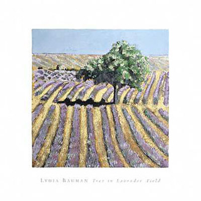 Tree In Lavendar Field by Lydia Bauman Pricing Limited Edition Print image