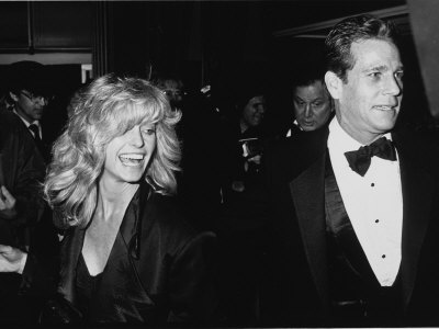 Actors Farrah Fawcett And Ryan O'neal At Directors Guild Awards by Kevin Winter Pricing Limited Edition Print image
